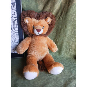 Build A Bear Lion Heart Shape Brown Plush 17 Inch